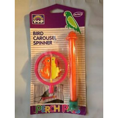 Vo-Toys Perch Pal Revolving Bird Carousel Plastic Spinner Ducky Face Birds Toy