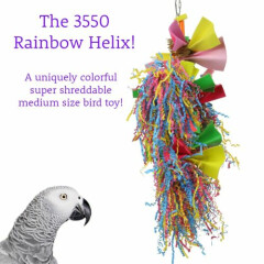 3550 Rainbow Helix Bird Toy parrot cage toys cages cockatiel african grey conure