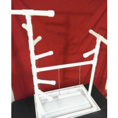 42" Tall 1" PVC Macaw Perch \ Stand \ Swing \ Play Gym w Pan **FREE SHIPPING!** 