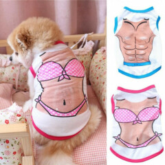 S-L Small Dog Cat Pet Puppy Vest Clothes Spring Autumn T-shirt Apparel ❤