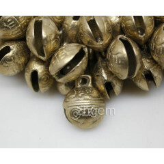 100 pcs Brass Collars Bells Craft Toys Pets tiger's head Christmas 17mmX21mm