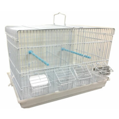Lot 2 Breeding Bird Cage For Aviary Finch Canary Budgie Lovebird With Divider 