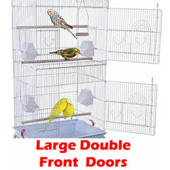 65" Large Deluxe Roof Top Bird Cage W/Stand Canary Parakeet Cockatiel LoveBird