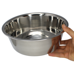 800012 Stainless Steel Standard 5 Quart Bowl Cage Cup Dish Bird Dog Food Water