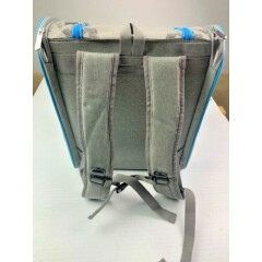 PET CARRIER Travel Backpack Cat Shoulder Bag Breathable Foldable Gray