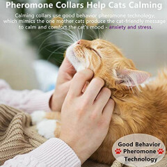 Wustentre 3 Pack Calming Collar for Cats, Cat Calming Collars, Cat Pheromones