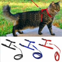 Adjustable Cat Collar Cat Pet Harness and Leash Set for Small Dog Kitten Rabbits