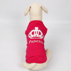 Pink Princess Dog T-Shirt Small Dog Shirt Cat Shirt Dog Clothes Small Dog Shirt