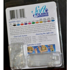 SOFT CLAWS NAIL CAPS for Cats CLEAR for LARGE Cats Brand NEW