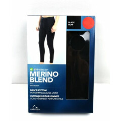Paradox Mens Merino Blend Drirelease Performance Base Layer Bottom/Pants - Black