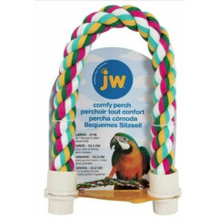 JW Pet Flexible Multi-Color Comfy Rope Perch 21" Large 1 count