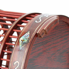 Retro Insect Grasshopper Bird Cage Traditional Sandalwood Craft Elegant Decor US