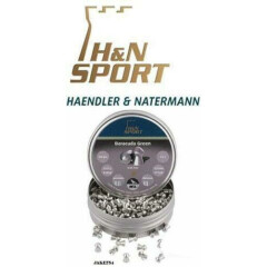H&N Baracuda Green, Lead Free, .177 Cal, 6.48 Gr, Round Nose,300ct # 92064500013