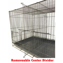 Case of 6 Aviary Canary Breeding Flight Bird With Center Divider Cages 24x16x16H