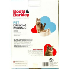 Boots & Barkley Pet Drinking Fountain 50 Oz Continuous Flow Of Filtered Water