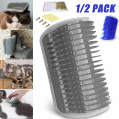 Cat Pet Self Groomer Brush Wall Corner Massage Comb Grooming Cleaning Brush Toys