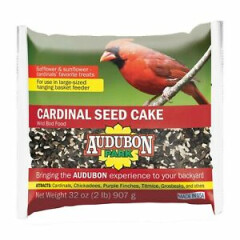 Audubon Park 13189 Cardinal Blend Seed Cake Wild Bird Food, 4-Pack