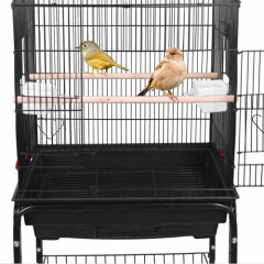 59" Large Bird Parrot Pet Cage Chinchilla Cockatiel Conure House with Stand