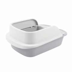 Cat Litter Box Anti-Splash Bedpan Toilet Enclosure Cleaning Supplies w/Shovel US