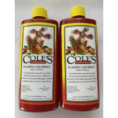 2 Pack Cole's FS08 Flaming Squirrel Seed Sauce 8-Ounce