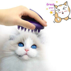 Pet Cat Dog Grooming Brush Ultra Soft Fur Hair Deshedding Silicone Massage Comb