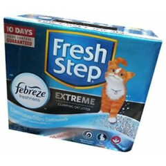 Fresh Step Extreme Scented Power Of Febreze Mountain Spring Clumping Cat Litter