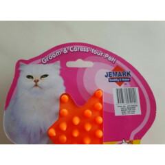 **** JEMARK Groom Rubber Brush for Cats - Soft & Strong 100 X 130mm *S1B24*