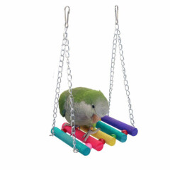 Pet Bird Parrot Parakeet Budgie Cockatiel Cage Hammock Swing Toy Hanging Toy CA