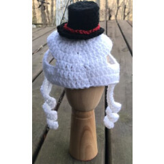 Cat Costume Snowman Hat Party Handmade Crochet