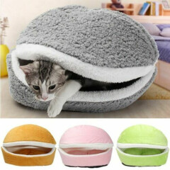 Cat Sleeping House Removable Mat Dog House Plush Puppy Kitten Nest Soft Cushion