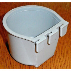 Cage Cups (24pcs) Gray 1 Cup / 8 fl oz Hanging Feed & Water Cage Cups Chickens