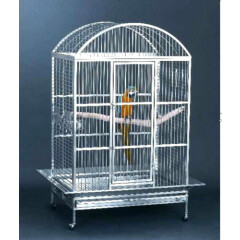 Large #304 STAINLESS STEEL Dome Top Bird / Parrot Macaw Cage INDOOR / OUTDOOR