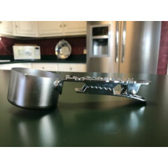 Cat Food MEOW Scoop And Bag Clip All In One Stainless Steel Keeps Food Fresh New