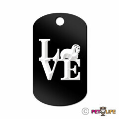 Love Coton de Tulear Engraved Keychain GI Tag dog park cotie Many Colors