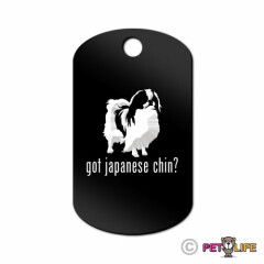 Got Japanese Chin Engraved Keychain GI Tag dog Many Colors