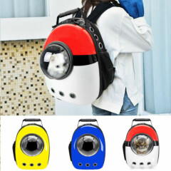 Pet Portable Carrier Backpack Space Capsule Travel Dog Cat Bag Transparent Crate