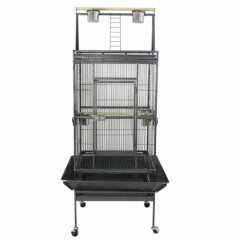68" Large Bird Parrot Cockatiel Cage House Stand 5 Cups Good for Keeping Bird