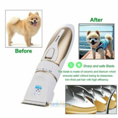 NEW Electric Animal Pet Dog Cat Hair Trimmer Shaver Razor Grooming Quiet Clipper