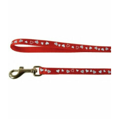 Zolux Leash Cat Heart Reflective Red 3 4/12ft