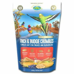 Vetafarm Finch & Budgie Crumbles - Premium Extruded Crumble Balanced Diet