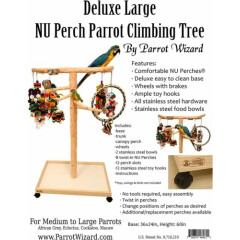 Large NU Perch Parrot Climbing Tree