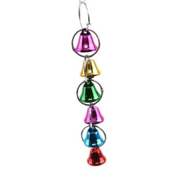 Fashion Parrot Bell Collar Pet Toy 6 Bells Personality Creative Bird Supplies LP