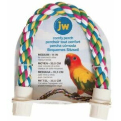 JW Pet Flexible Multi-Color Comfy Rope Perch 14" Medium 1 count