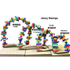 3200 Bonka Bird Toys Medium Jazzy Swing parrot cage toy cockatiel conure budgie