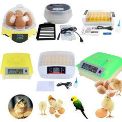 7/9//12/24/32/36/42/48/56/96/112 Automatic Egg Incubator Turning and Humidity