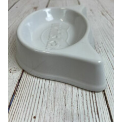 Whiskas Cat Kitten Food White Dish Pottery Feeding Bowl Limited Edition Ceramic 