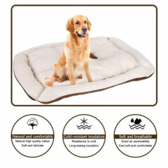 35'' Plush Pet Dog Cat Bed Fluffy Soft Warm Calming Bed Sleeping Kennel Nest