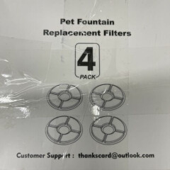4 Pc Water Drinking Fountain Filter Replacement Filters Pet Fountain (J)