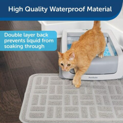 Home Pet Safe Cat Anti-Tracking Litter Mat Traps Crystal Clay Durable Mesh Tools