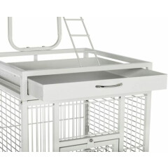 Prevue Pet Products Wrought Iron Select Bird Cage in Chalk White New